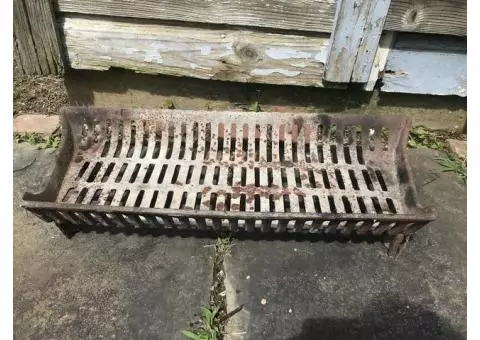 Antique fireplace grate